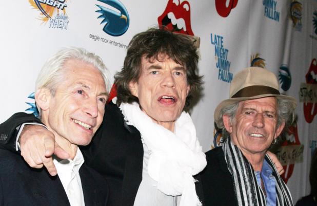 Charlie Watts, Mick Jagger and Keith Richards