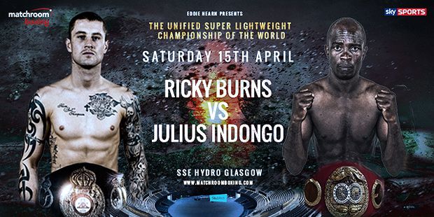 How to get tickets for Ricky Burns vs Julius Indongo at the Hydro