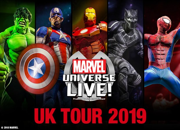 Marvel Universe Live! returns to the UK in 2019, here's how to get presale  tickets | Data Thistle