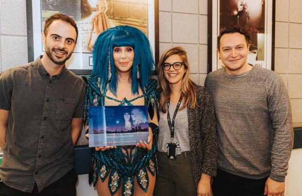 Cher collects award from The O2