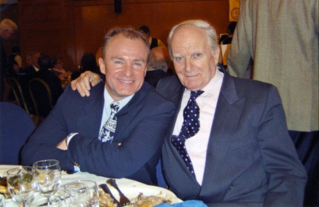 Bobby Davro and his father Bill Nankeville (c) Twi