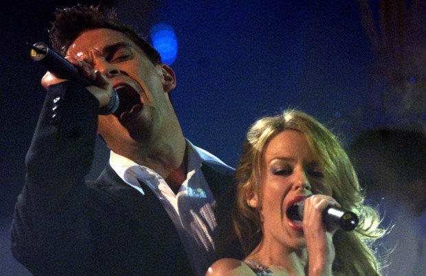 Robbie and Kylie perform Kids in 2000