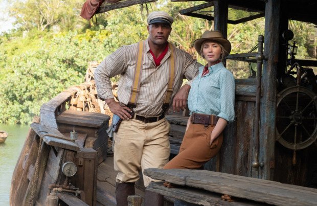 Dwayne Johnson and Emily Blunt in Jungle Cruise