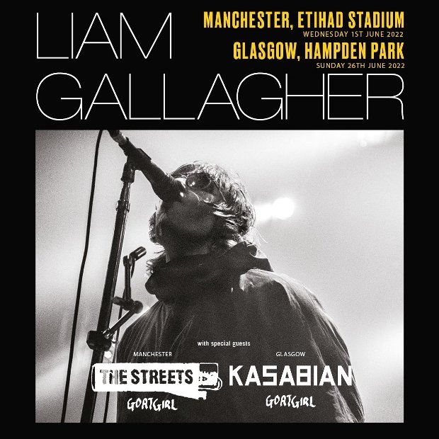 Want tickets for Liam Gallagher's Manchester and Glasgow shows? Here's everything you need to know