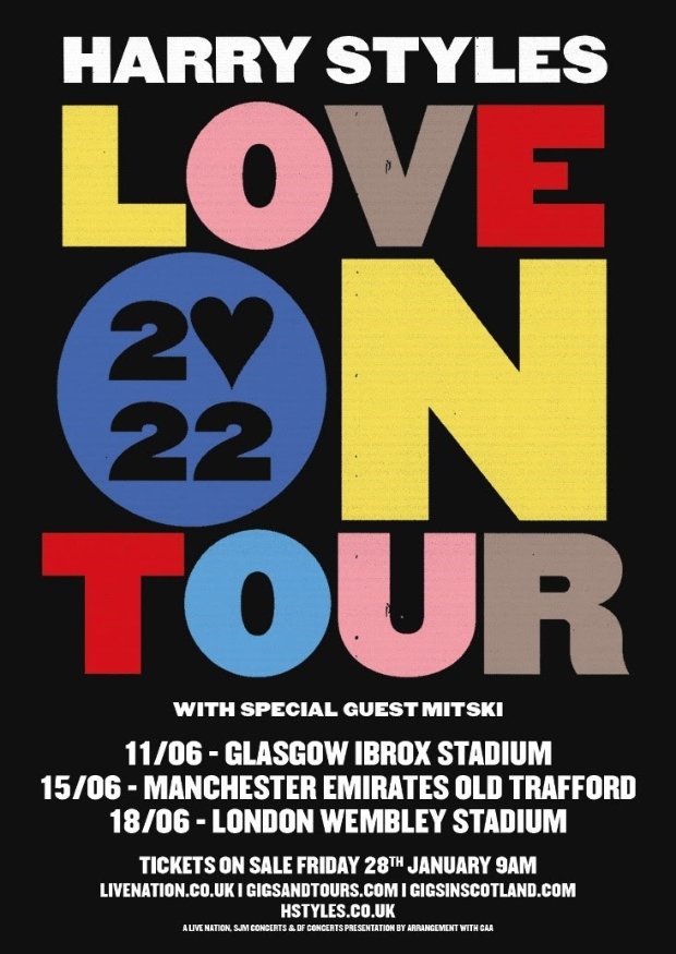 Want Tickets For Harry Styles 2022 UK Tour Dates Here s Everything 