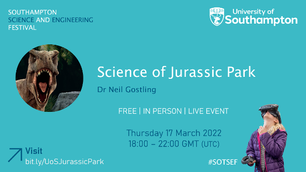 Sotsef 2022 Presents: Free Jurassic Park Film Screening Followed By Q&A |  Data Thistle