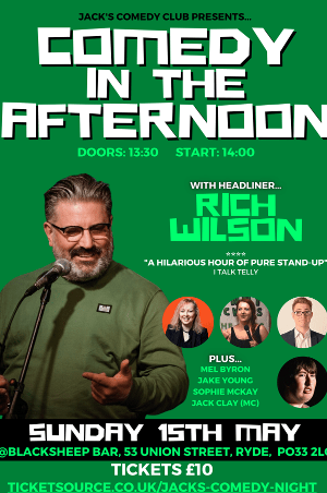 Comedy in the Afternoon with Headliner Rich Wilson | Data Thistle