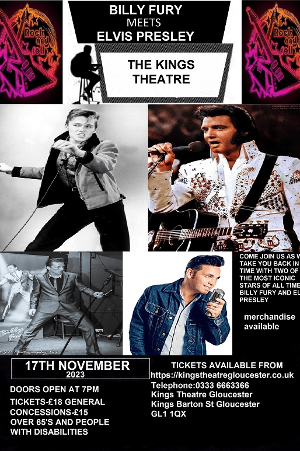 Billy Fury meets Elvis Presley at The Kings Theatre, Gloucester