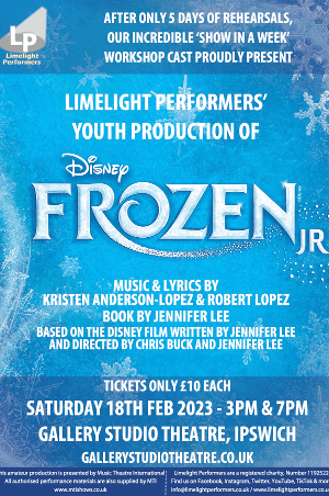 Frozen Jr – Presented By Limelight Performers 