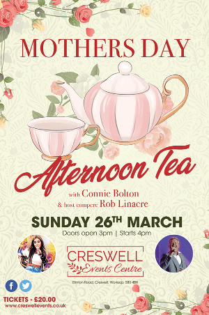 Mother's Day Afternoon Tea With Entertainment From Connie Bolton & Rob ...