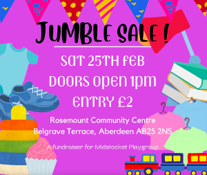 Jumble Sale Aberdeen | Data Thistle