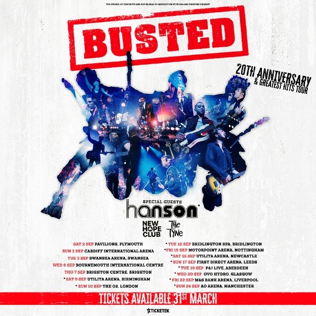 Busted tour poster