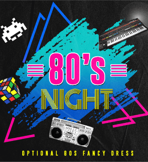 80's night starring OUTATIME 80's tribute duo + DJ at Chipping Sodbury ...