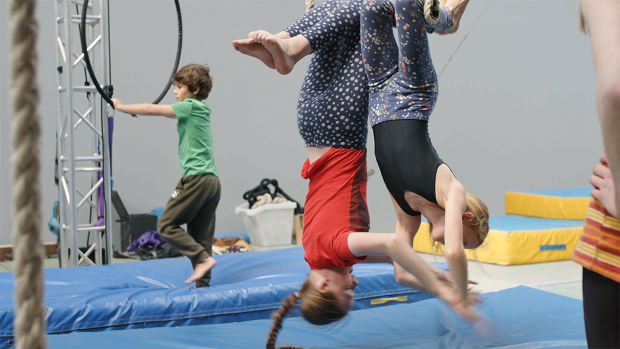 Youth Circus Half-Term all-day camps, ages 7-18, no previous experience required
