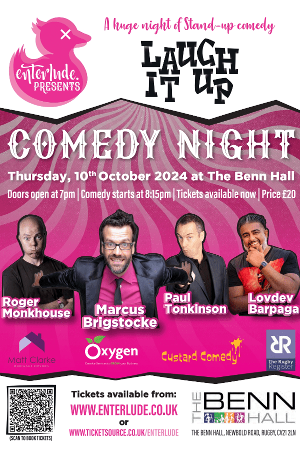 Laugh It Up - COMEDY NIGHT - MARCUS BRIGSTOCKE & GUESTS at The Benn ...