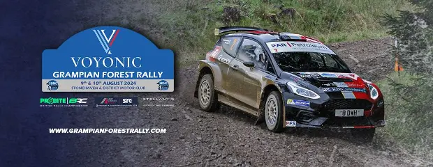 Voyonic Grampian Forest Rally at Milton of Crathes, Banchory
