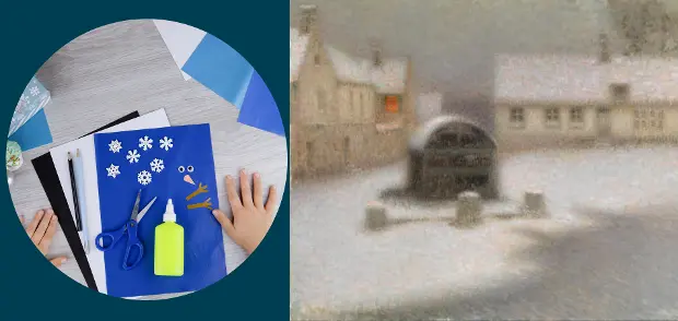 Discover Collaborative  Collage Poems for Winter