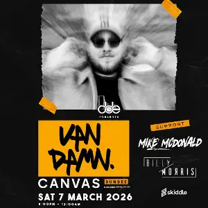 DDE Presents ... Van Damn — event artwork at CANVAS