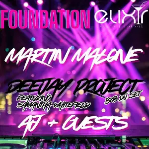 Foundation — event artwork at The Lounge