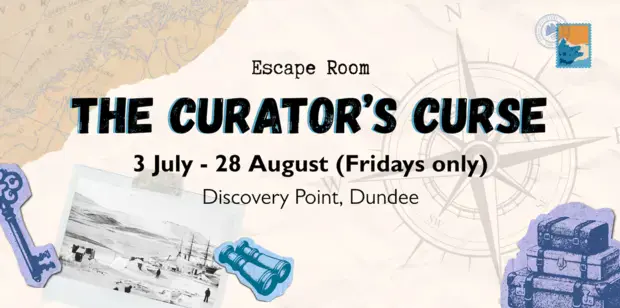 Escape Room: The Curator's Curse! — event artwork at Discovery Point & RRS Discovery