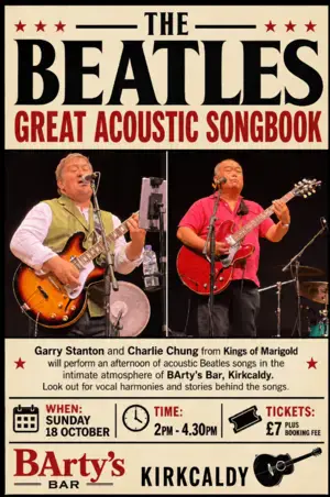 The Beatles Great Acoustic Songbook — event artwork at Barty's