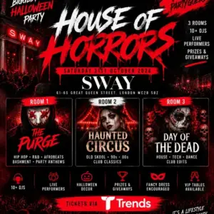 House of Horrors Halloween Indoor Festival Saturday 31st